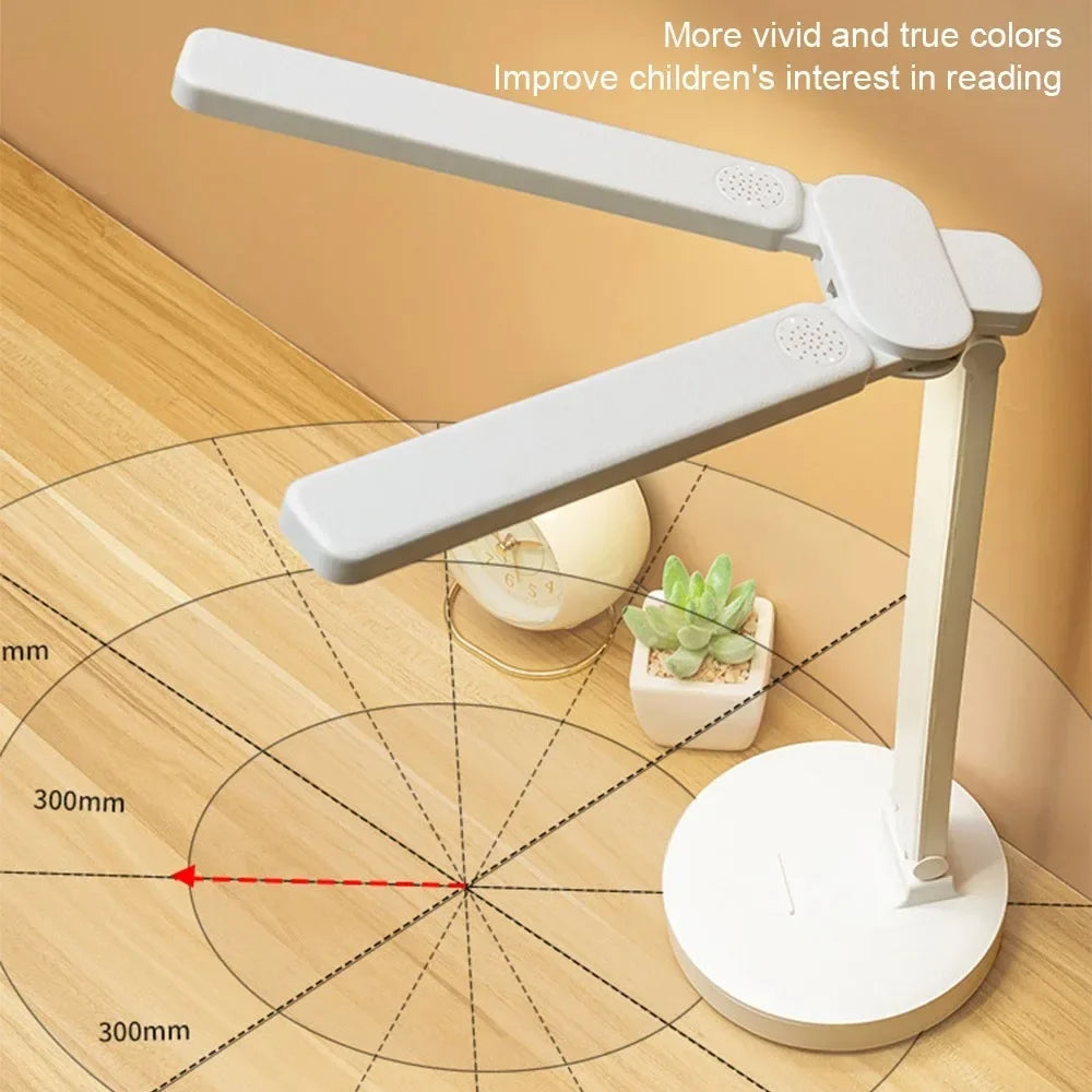 LED Desk Lamp USB Rechargeable Touch Night Light 3 Levels Dimmable Eye Protection Foldable Table Lamp For Bedroom Bedside Readin