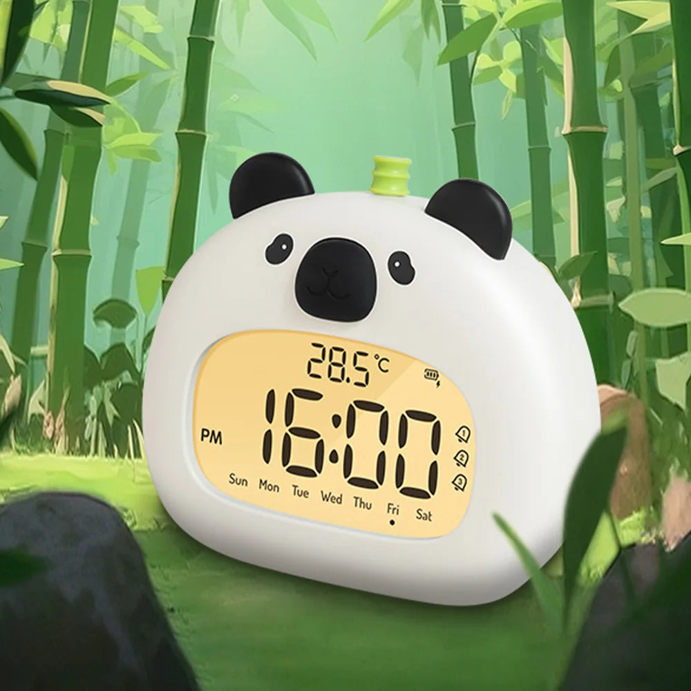 LED Alarm Clock With Night Light Multi-functional Timer Wake Up Alarm Clocks Capybara Axolotl Koala Bedroom Desk Decor Kids Gift