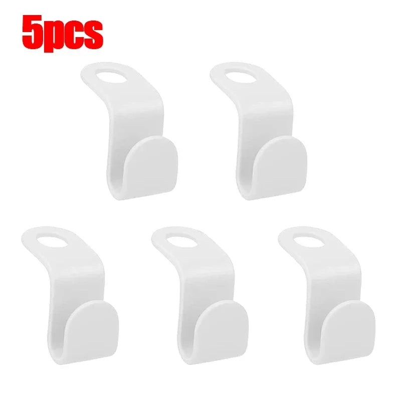 50/5Pcs Clothes Hanger Hooks Space Saving Closet Connector Hook Cascading Hanger Plastic Extender Clips Wardrobe Coat Organizer