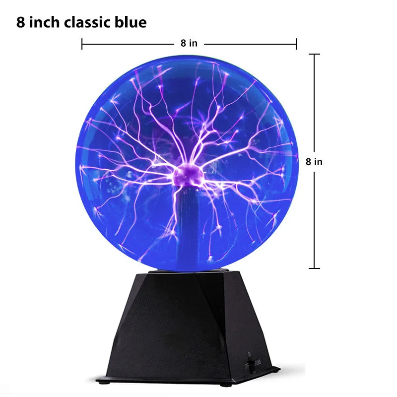 Magic Plasma Ball Lamp Touch Glass LED Night Light Atmosphere Lights Christmas Party Bedroom Decor Kids Birthday Gift Toy