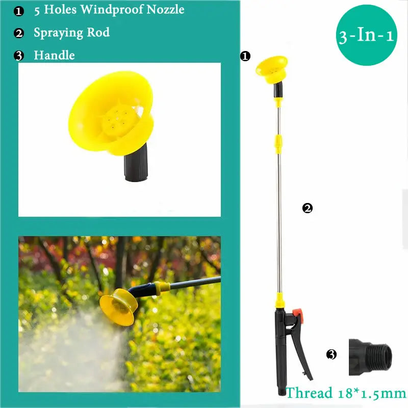 Hand Pressure Sprayer Retractable 0.45-0.8m Sprayer Rod For Outdoor Garden Pesticide Spray Fruit Tree Watering Can Accessories