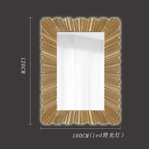 Full-Length Mirror European Style Stand-Alone Tall Floor-Mounted Mirror for Home Decor