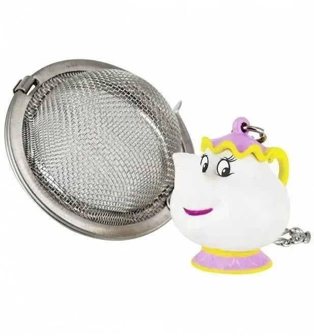 Disney Teapot Cute Cartoon Beauty And The Beast Coffee Pots Mug Mrs Potts Chip Cup Tea Cup Pots One Tea Set Droshipping Desk Gif