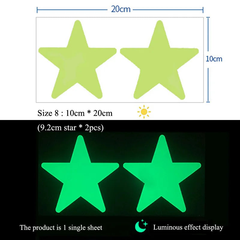 Luminous Stars Wall Stickers Kids Room Decoration Self-adhesive Decals Bedroom Background Home Decor Glow In The Dark Wallpaper