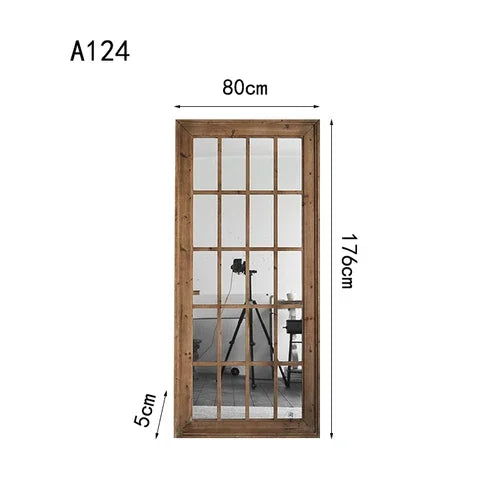 Standing Full Length Mirror Window Creative Wall Hanging Decorative Mirror Dressing Espejos Decorativos Aesthetic Room Decor