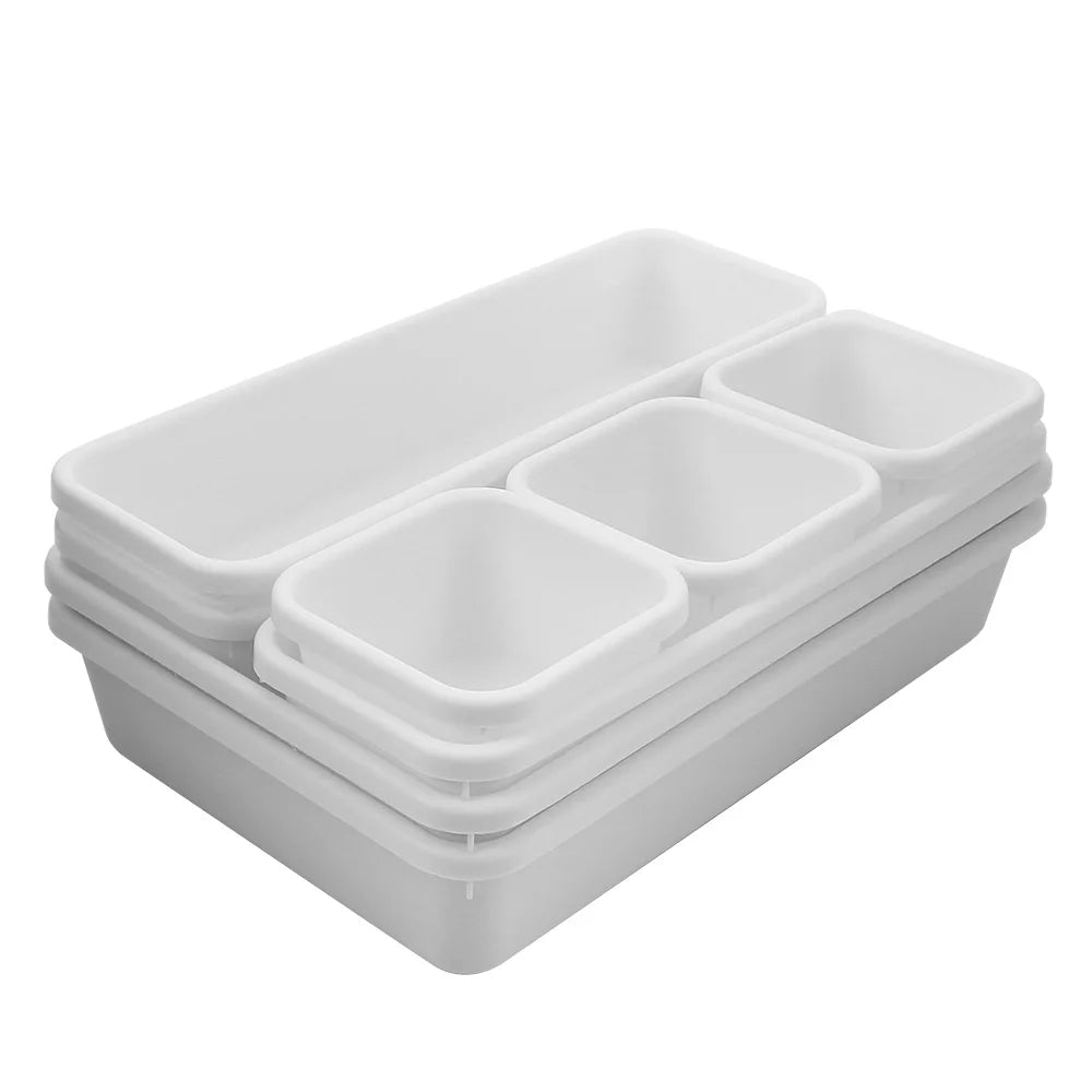 Storage Drawer Storage Box Kitchen Bathroom Storage Trays Closet  Cover Sundries Jewellery Holder 8pc/set Make Up Organizer Box
