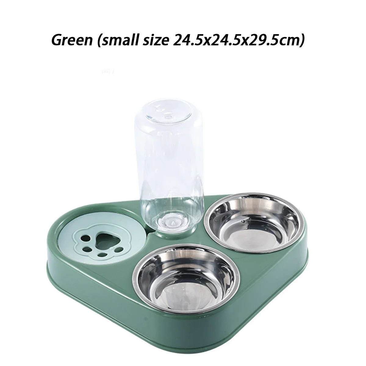 Non-slip and knock resistant dog bowl Stainless steel water food self-service feeder Pet feeding Drinking bowl for dogs and cats