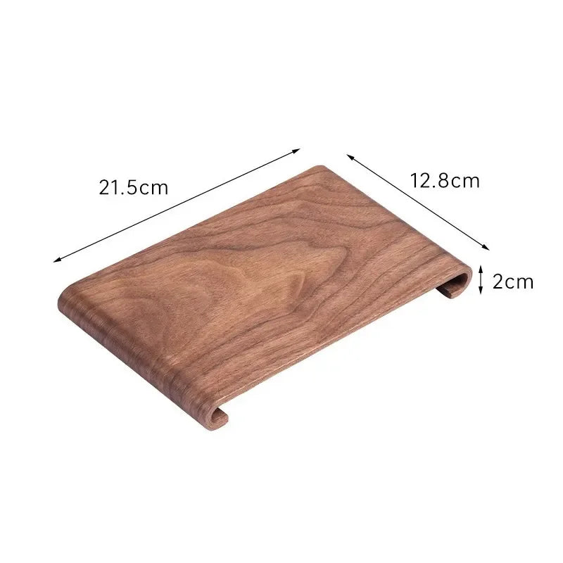 Creative rectangular wooden desktop display rack Hotel Home Coffee Table Decorative Plate Retro Style Heat-resistant Thick Tray
