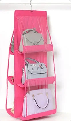 Handbag Hanging Organizer Hanging Purse Organizer for Closet Organizers Bag Storage Hanger Oxford Cloth Closet Bag Organizer