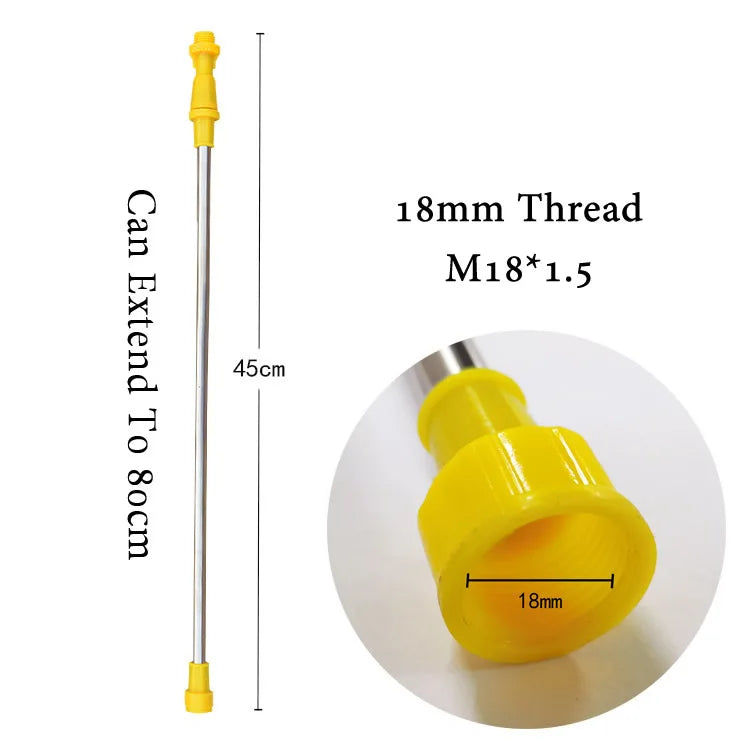 Hand Pressure Sprayer Retractable 0.45-0.8m Sprayer Rod For Outdoor Garden Pesticide Spray Fruit Tree Watering Can Accessories