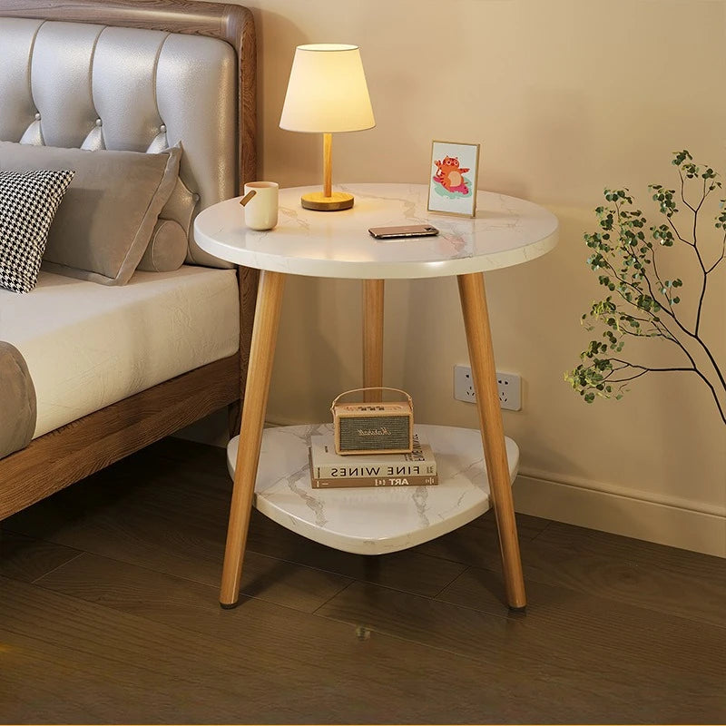 Hot Selling Bedside Table Cabinet Modern Luxury Wood Nightstands Large Bed Side End Table for Bedroom