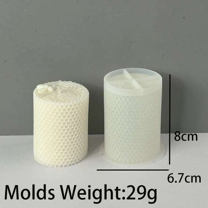 DIY Creativity Honeycomb Silicone Candle Mold 3D Beehive Scented Candle Soap Molds Plaster Resin Baking Mould Home Art Decor