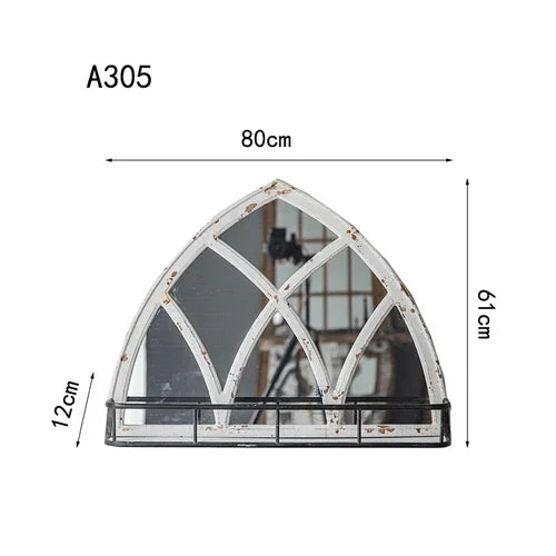 Standing Full Length Mirror Window Creative Wall Hanging Decorative Mirror Dressing Espejos Decorativos Aesthetic Room Decor