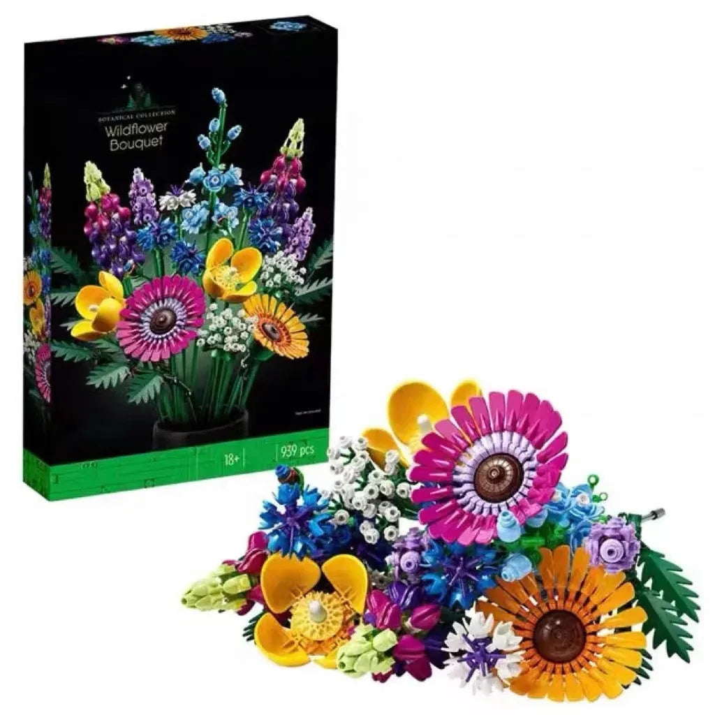 Wildflower Bouquet 10313 Building Blocks Set Dried Flower Centerpiece 10314 Botanical Home Decor  Toys Girl Birthday Gift