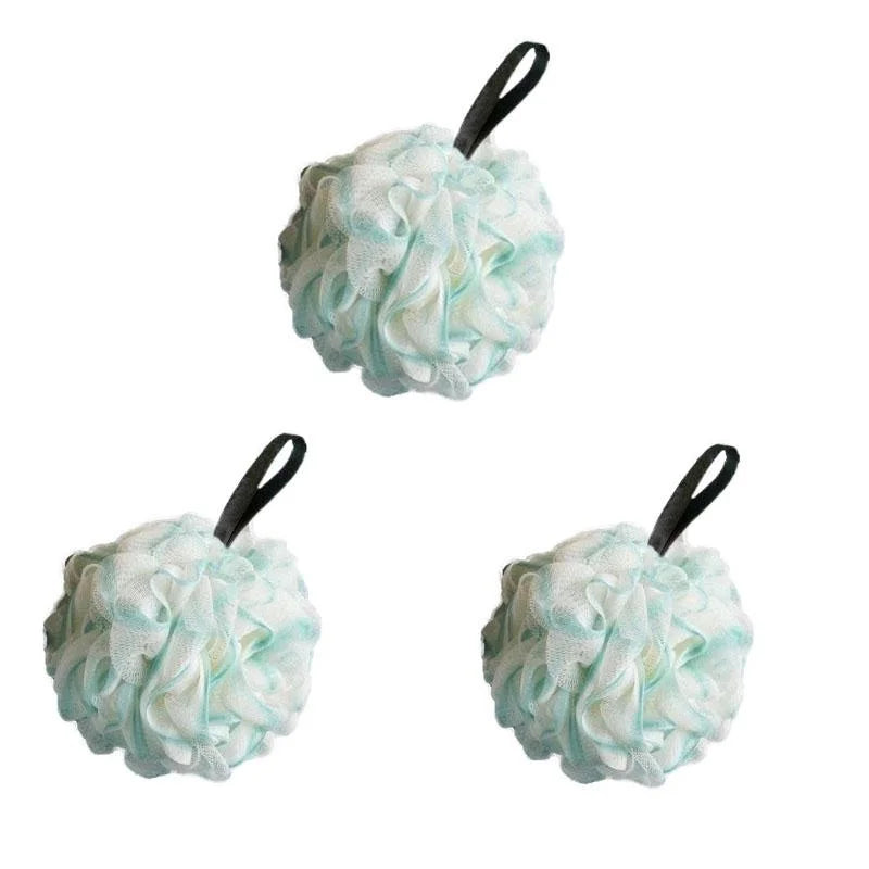 1/2/3pcs Large Bath Ball Rich Bubble Bath Towel Scrubber Body Cleaning Mesh Shower Wash Sponge Bathroom Accessories
