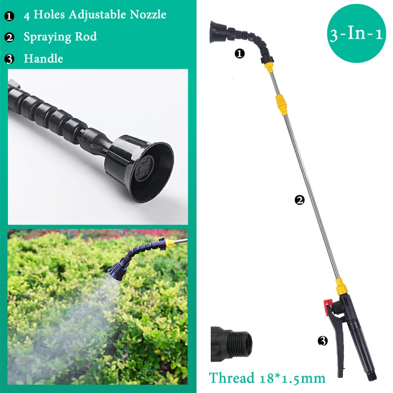 Hand Pressure Sprayer Retractable 0.45-0.8m Sprayer Rod For Outdoor Garden Pesticide Spray Fruit Tree Watering Can Accessories