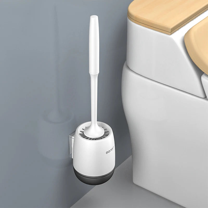 MENGNI-Silicone Toilet Brush Cleaner Brush Wall Floor Bathtubs And Accessories Cleaning Tools Cleanliness Bathroom Accessories