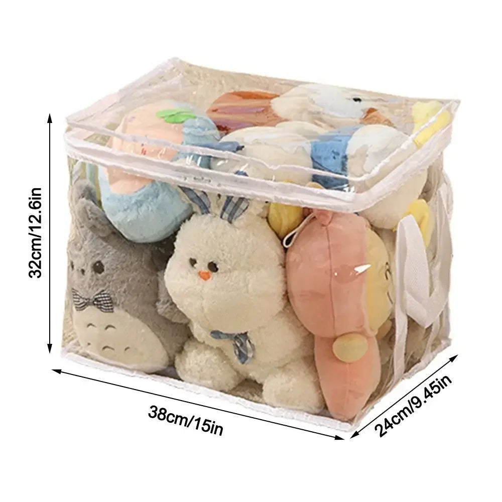 PVC Waterproof Toy Storage Box Large Capacity Multifunctional Folding Bag Waterproof Dustproof Transparent Home Storage Bag