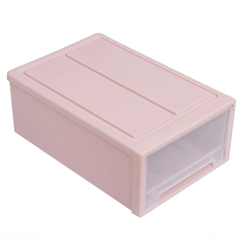 Plastic Transparent Storage Drawer Box Wardrobe Clothing Storage Box Clothes Storage Box Quilt Storage Drawer Type Organizer Box