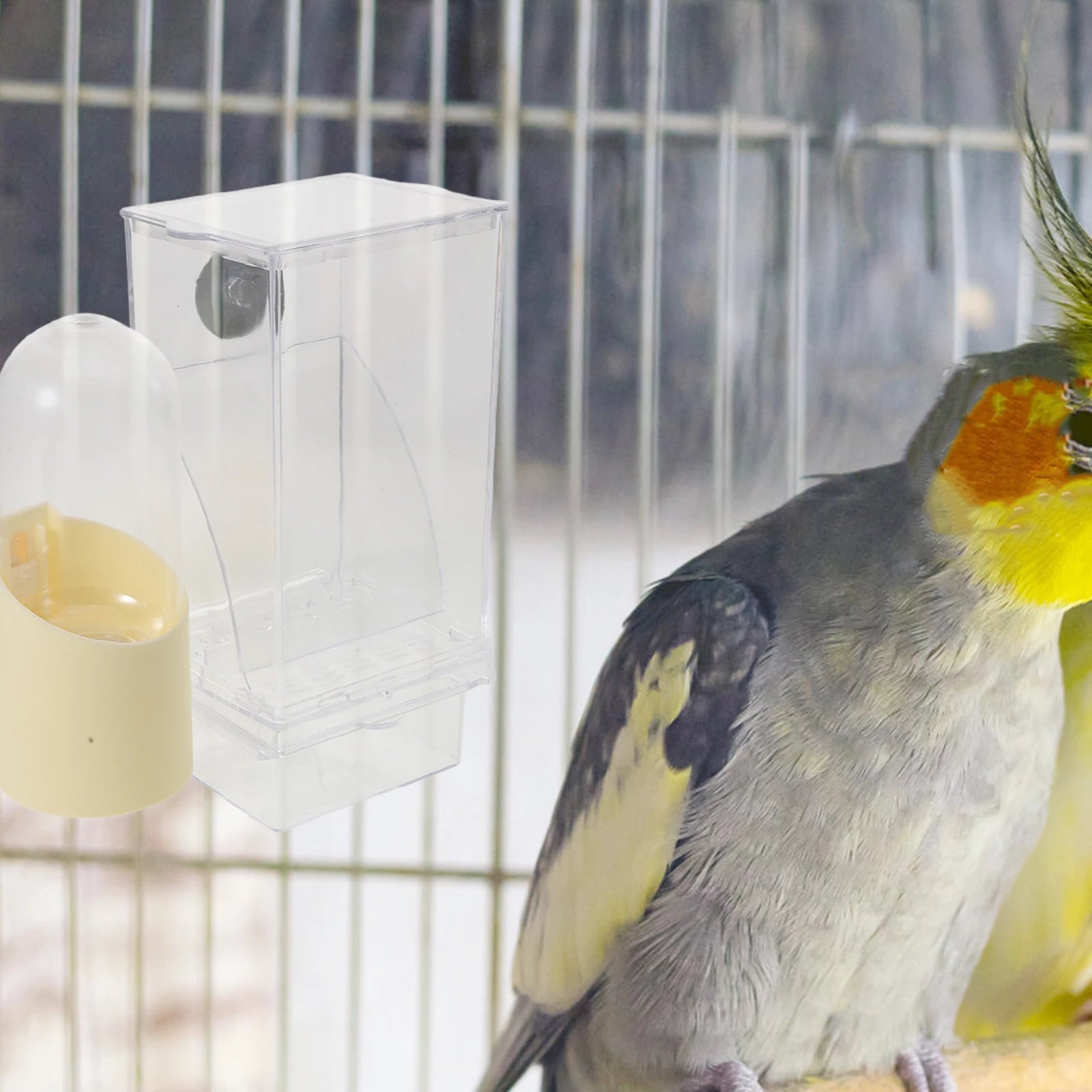 Smart Pet Feeder Bird Food Dishes for Cage Feeding Station Outdoor Drinking Cup Tray Water