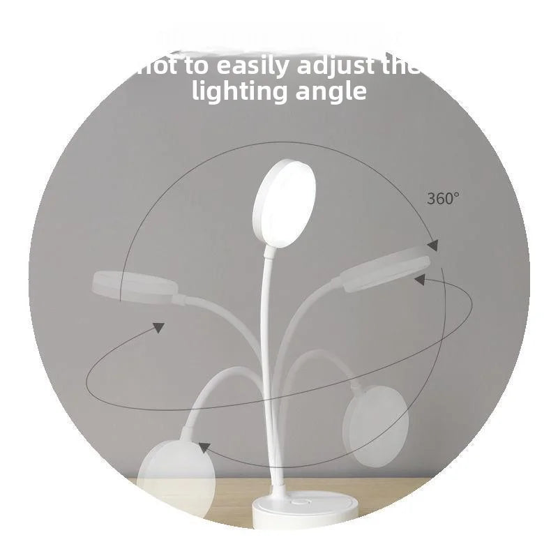 2 Pack LED Desk Lamps, Portable Table Lamp with USB, 3 Brightness, Eye Protection, Touch Control for Bedroom or Office
