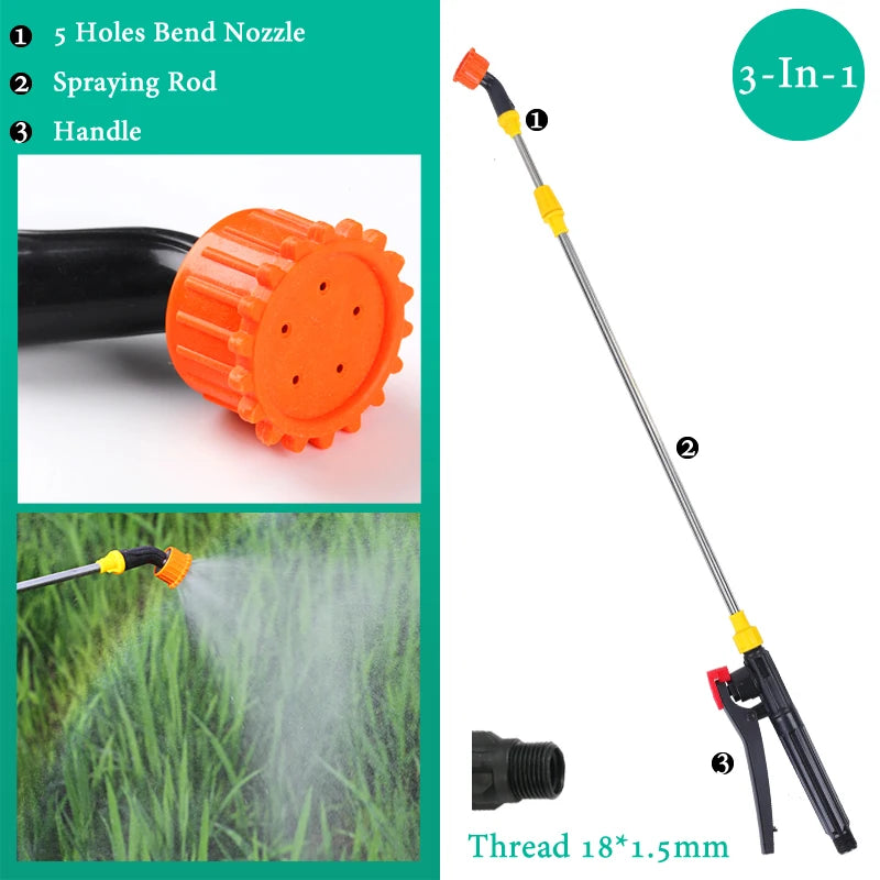 Hand Pressure Sprayer Retractable 0.45-0.8m Sprayer Rod For Outdoor Garden Pesticide Spray Fruit Tree Watering Can Accessories