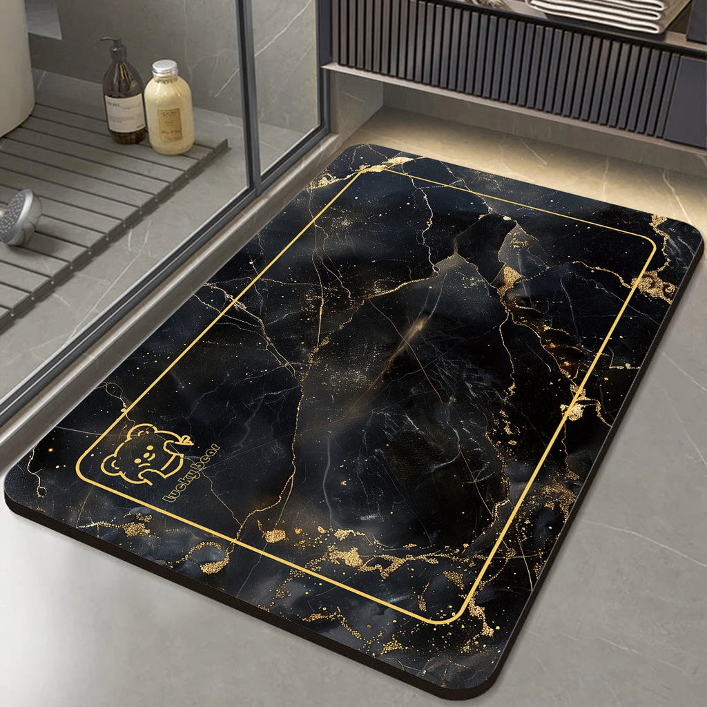 Soft diatom mud bathroom non-slip floor mat, quick-drying foot mat at the door of the bathroom, toilet toilet rug