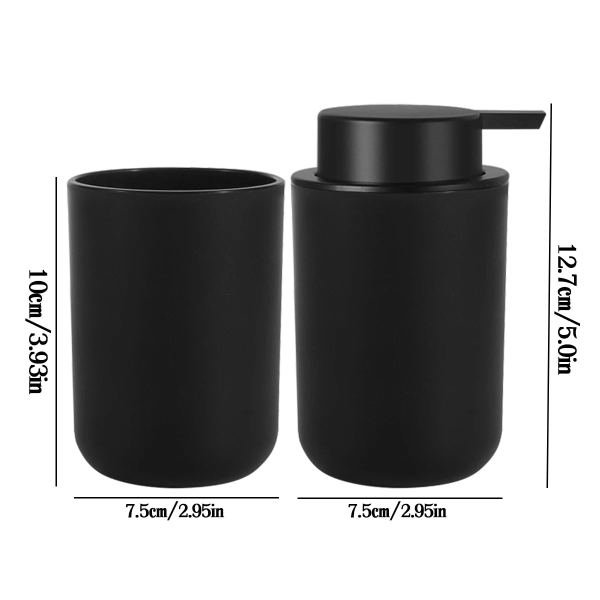 Foam Soap Dispenser with Mouthwash Cup Bathroom Refillable Foaming Hand Soap Lotion Bottles Kitchen Hands and Dish Soap Bottle
