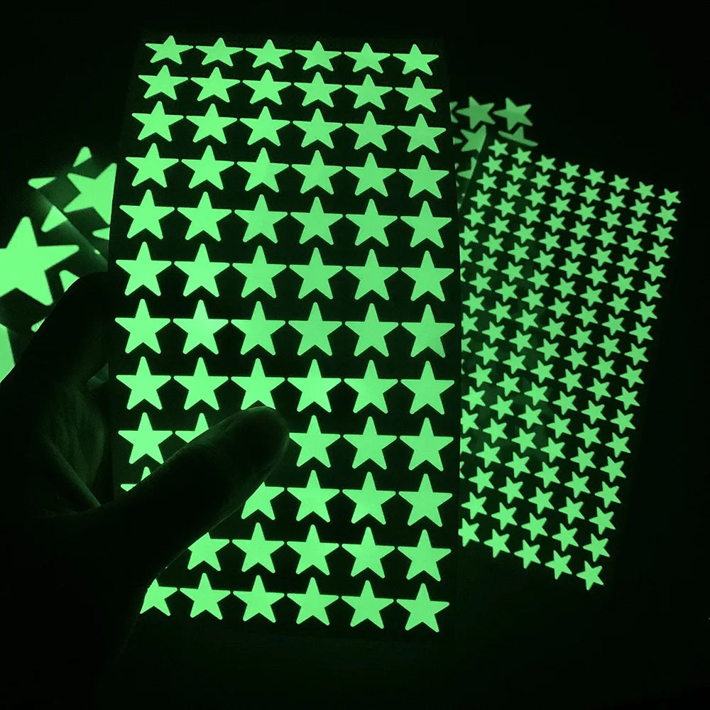 Luminous Stars Wall Stickers Kids Room Decoration Self-adhesive Decals Bedroom Background Home Decor Glow In The Dark Wallpaper