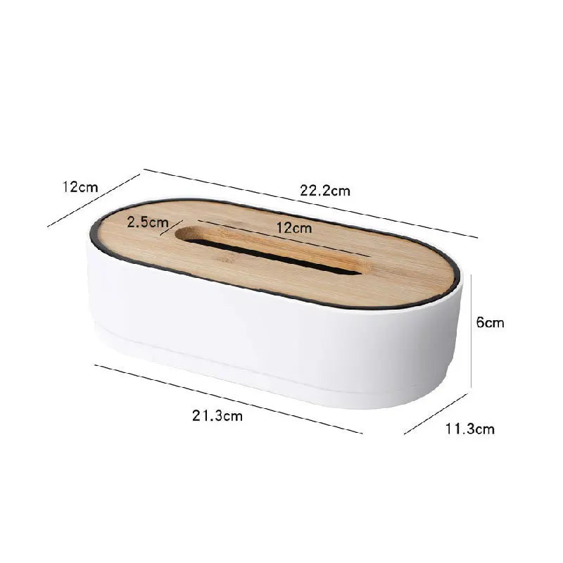 Tissue box holder bamboo cover toilet paper box napkin holder case tissue paper dispenser paper towel storage box tissue boxes