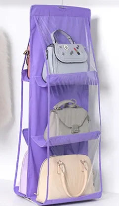 Handbag Hanging Organizer Hanging Purse Organizer for Closet Organizers Bag Storage Hanger Oxford Cloth Closet Bag Organizer