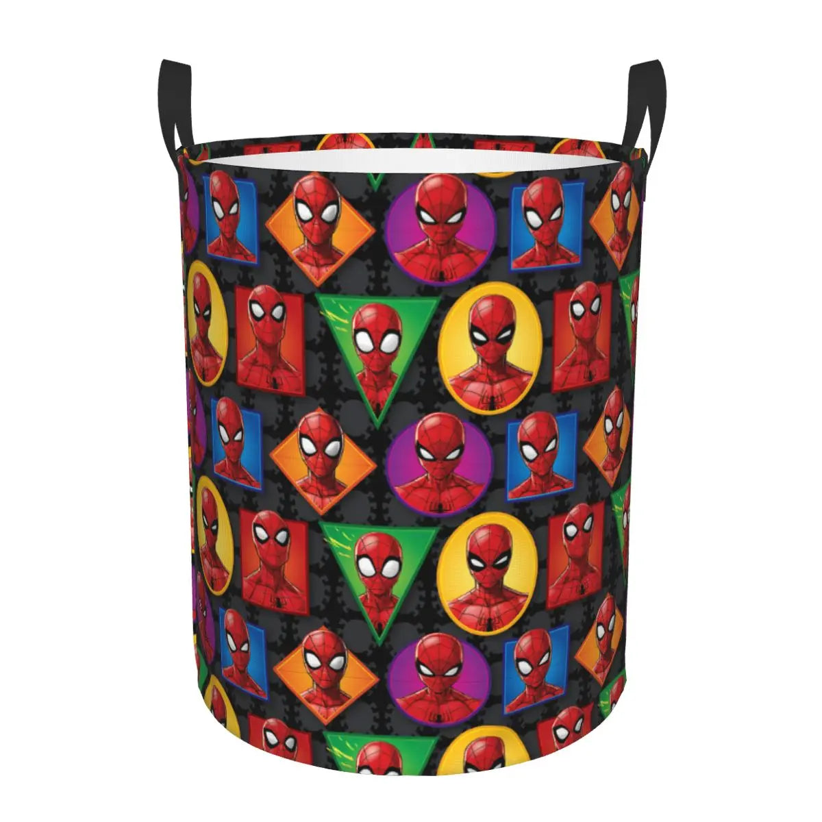 Custom Superheros Movie Collection Laundry Hamper Large Clothes Storage Basket Spider Man Comics Toys Bin Organizer for Nursery
