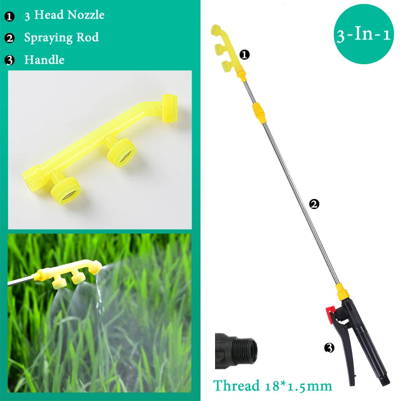Hand Pressure Sprayer Retractable 0.45-0.8m Sprayer Rod For Outdoor Garden Pesticide Spray Fruit Tree Watering Can Accessories