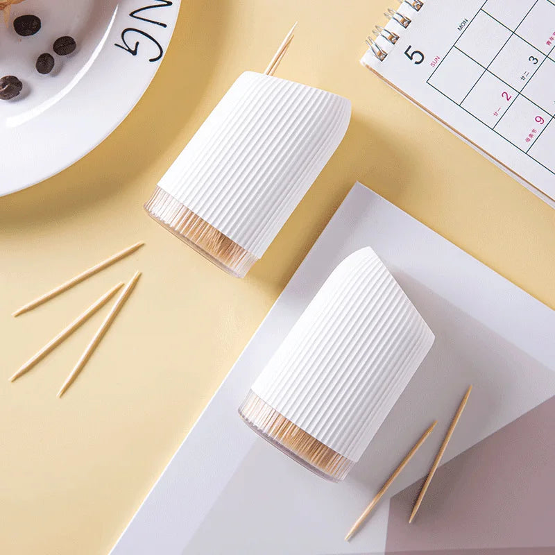 Home Luxury Toothpick Box, High-end Personalized Creative Toothpick Tube, Desktop Decoration, and 300 Toothpicks as a Gift