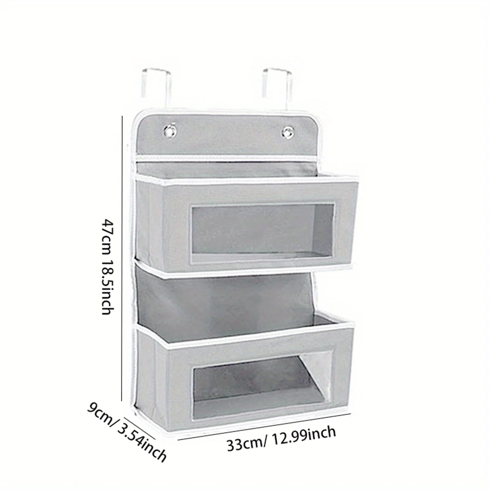 1 PC Non-Woven Fabric, 6-Layer Detachable, Divided Into 2 Hanging Storage Door Devices With Hooks, Anti Swinging Dormitory