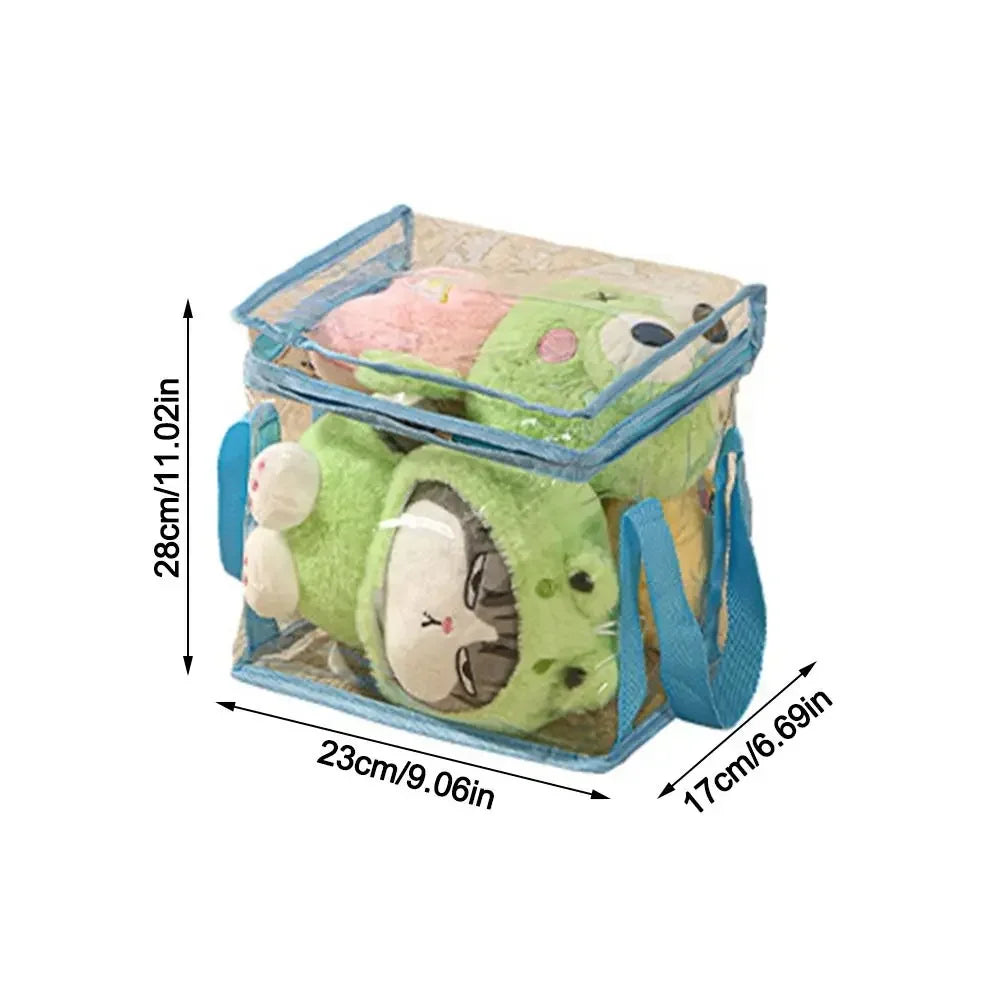 PVC Waterproof Toy Storage Box Large Capacity Multifunctional Folding Bag Waterproof Dustproof Transparent Home Storage Bag