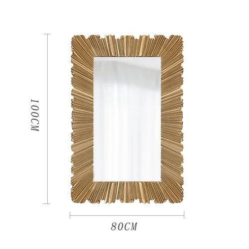 Full-Length Mirror European Style Stand-Alone Tall Floor-Mounted Mirror for Home Decor