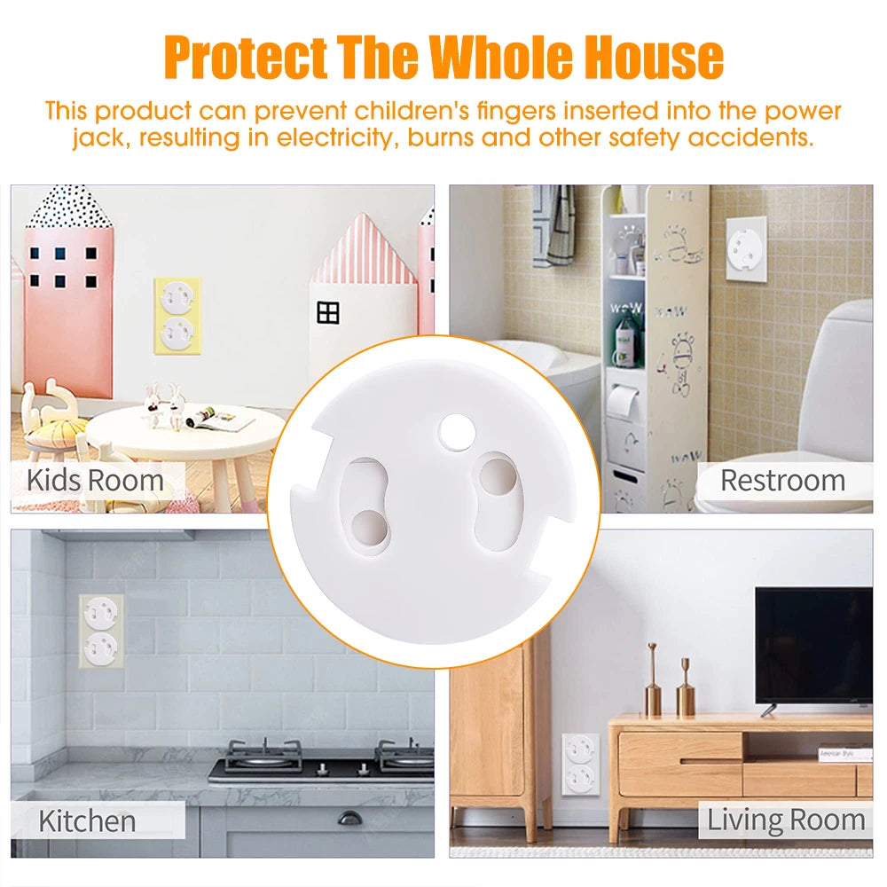 1-5pcs Power Socket Protection Cover Power Switch Safety Plug Protective Cover Plug Strip Protective Cover Baby Safety Supplies