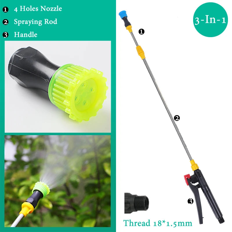 Hand Pressure Sprayer Retractable 0.45-0.8m Sprayer Rod For Outdoor Garden Pesticide Spray Fruit Tree Watering Can Accessories
