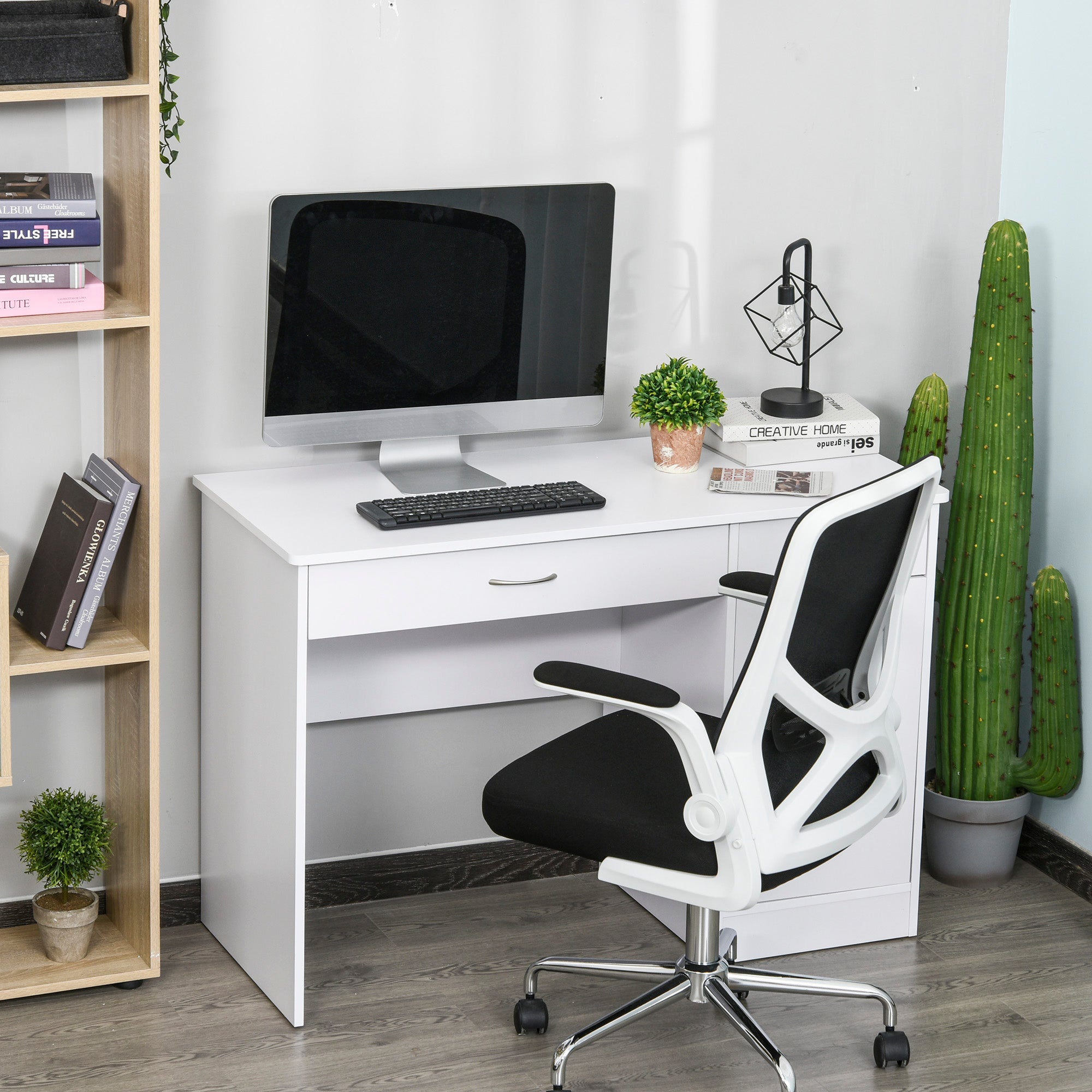 HOMCOM Computer Desk with Drawers & Locker for Home Office & Study SHIPPING ONLY IN CANADA.Unsupported Countries: Northwest,Nunavut,Territories,Yukon