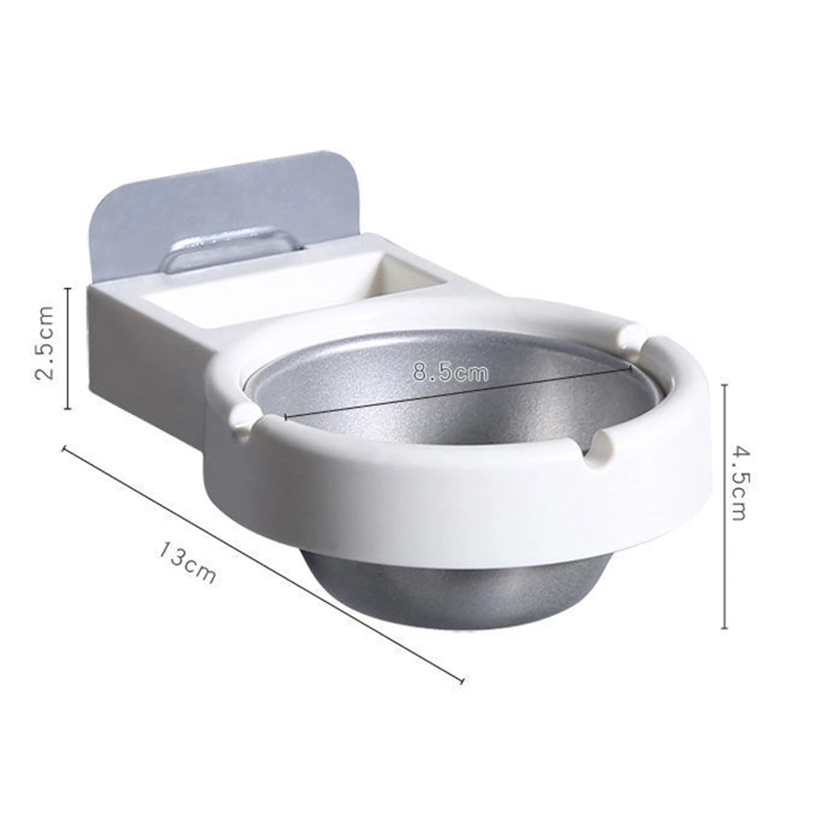 Wall Mounted Ashtray Indoor Stainless Steel Liner Ashtray Toilet Dedicated Outdoor Ash Tray For Home Toilet Storage Supplies