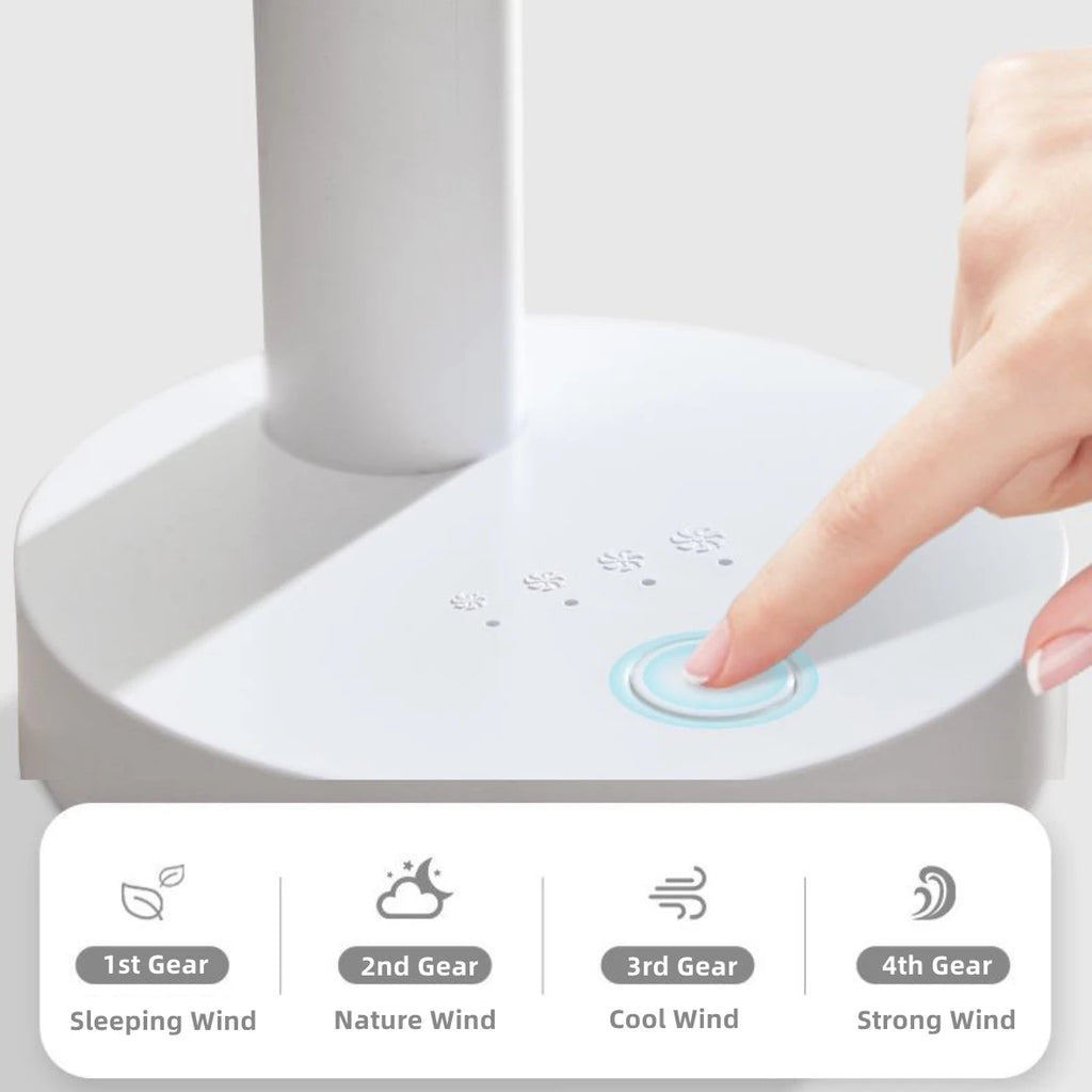 Mini USB Table Fan 4 Speeds Portable Desktop Table Cooling Fan Powered by USB Strong Wind Kipas USB Desk Fan