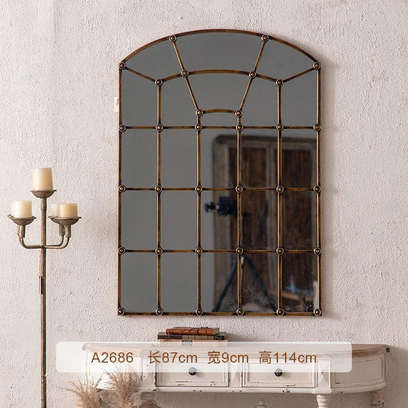 Antique Dressing Mirror Hallway Corridor Living Room Wall Hanging Decorative Mirror B & B Clothing Store Full-Length Mirror