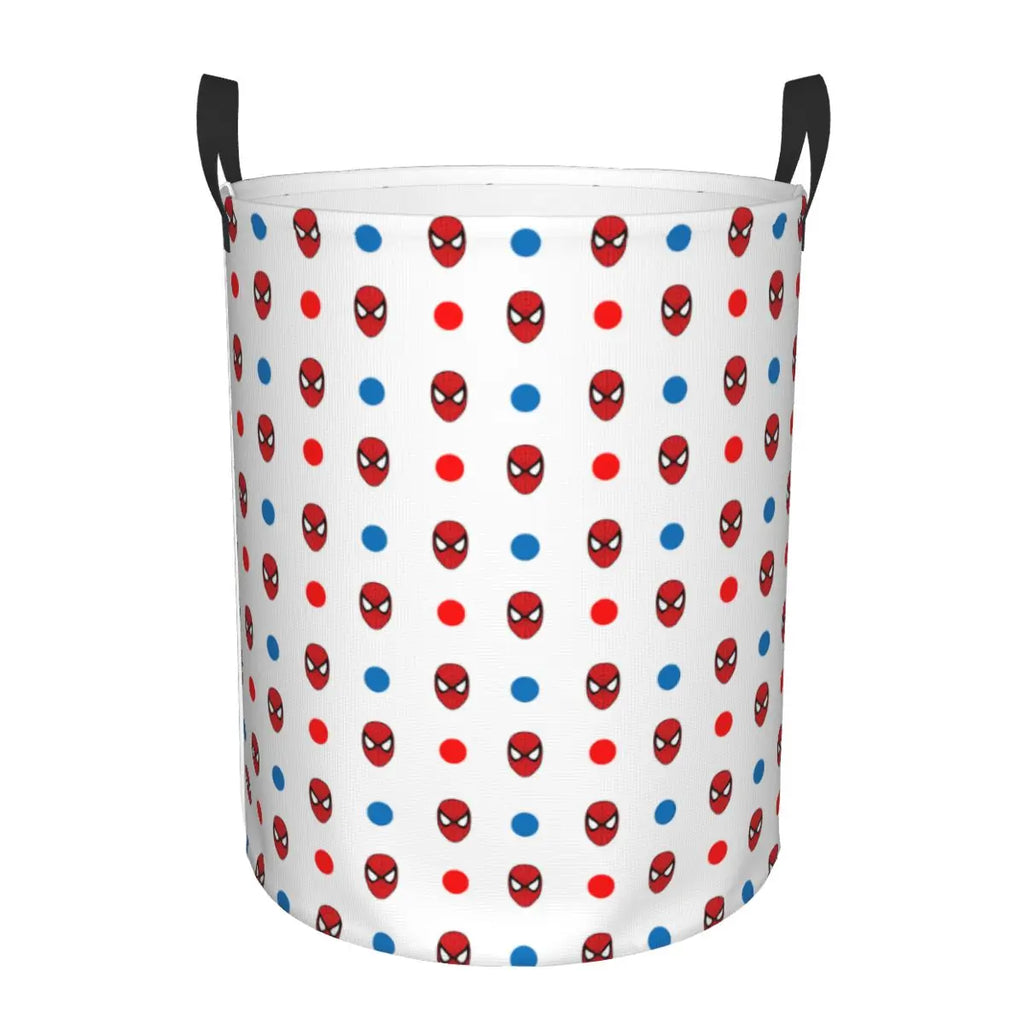 Custom Superheros Movie Collection Laundry Hamper Large Clothes Storage Basket Spider Man Comics Toys Bin Organizer for Nursery