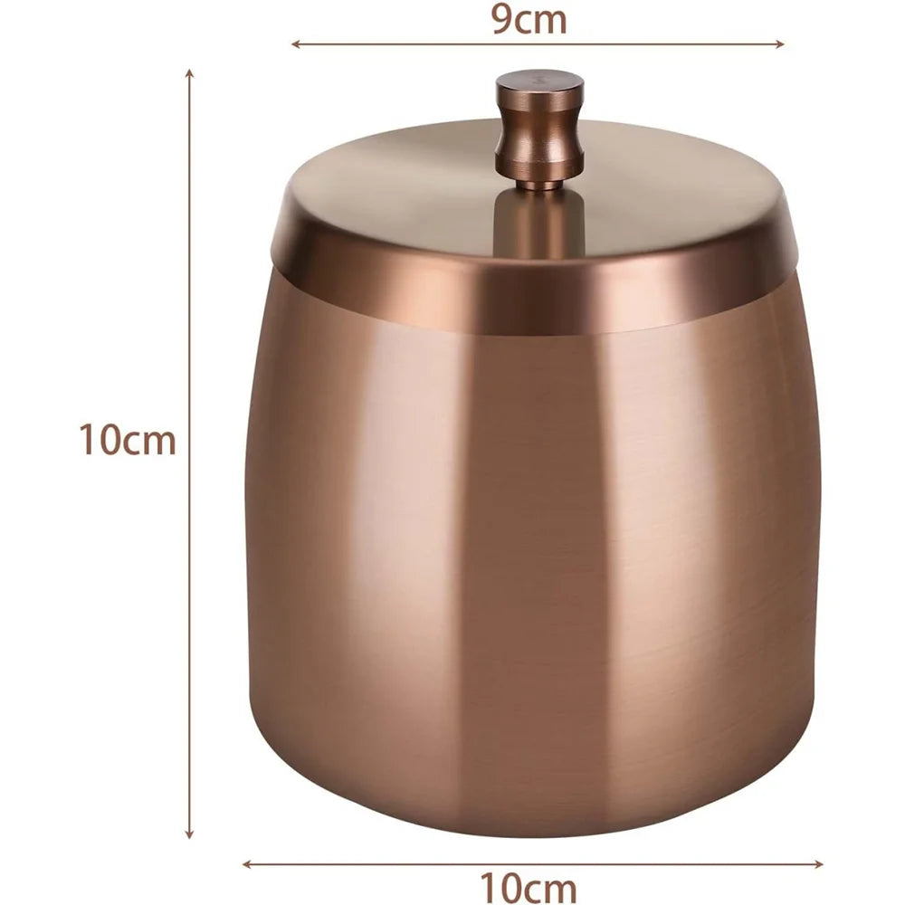 Outdoor Ashtray, Ashtray with Lid, Stainless Steel Non-Slip Base, Suitable for Home, Office, Desk, Patio, Outdoor Balcony