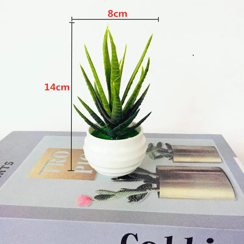 Artificial Plants Bonsai Small Tree Pot Fake Plant Flowers Potted Ornaments For Hotel Home Room Table Decoration Garden Decor