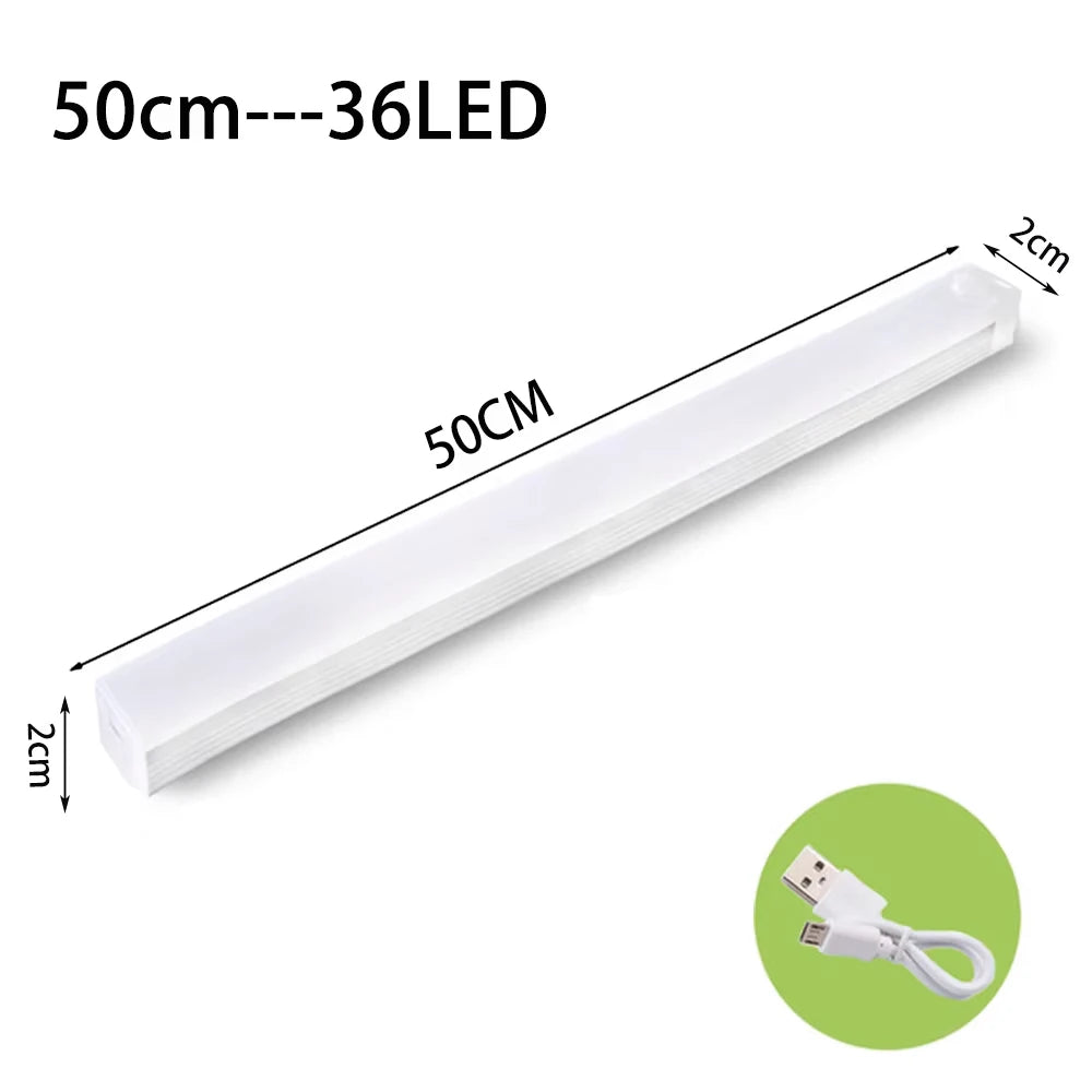 LED Motion Sensor Light Wireless LED Night Light Type C Rechargeable Light Cabinet Wardrobe Lamp Staircase Backlight For Kitchen