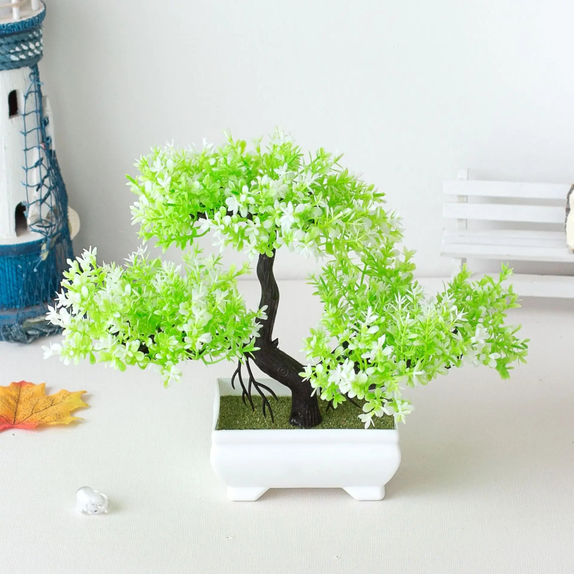 Artificial Plants Bonsai Small Tree Pot Fake Plant Flowers Potted Ornaments For Hotel Home Room Table Decoration Garden Decor