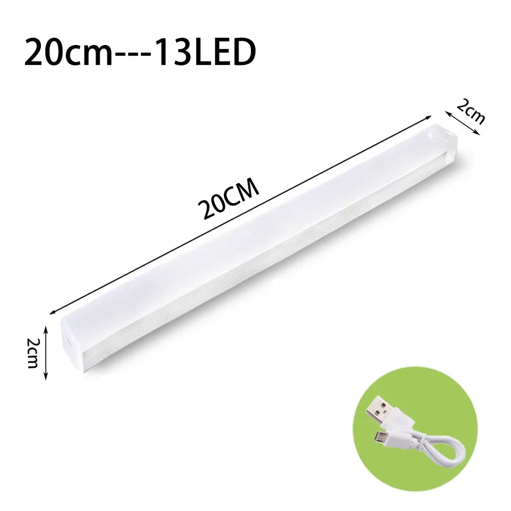 LED Motion Sensor Light Wireless LED Night Light Type C Rechargeable Light Cabinet Wardrobe Lamp Staircase Backlight For Kitchen