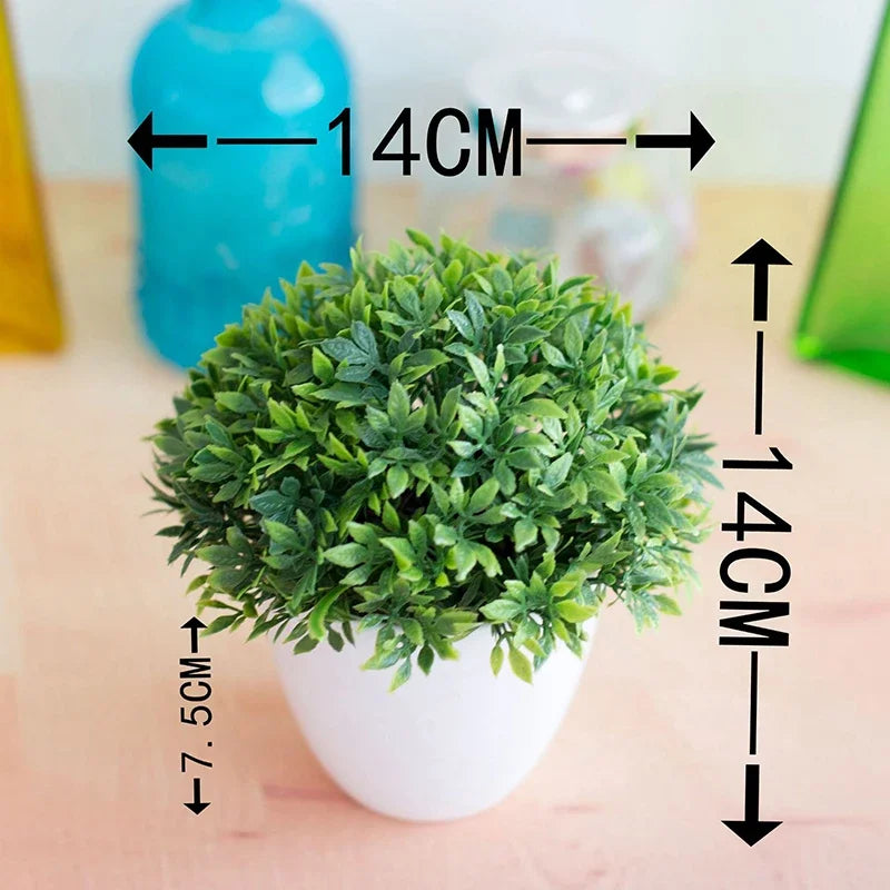 NEW Artificial Plants Bonsai Small Tree Pot Plants Fake Flowers Potted Ornaments For Home Decoration Hotel Garden Decor